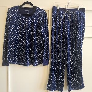 Nautica Kids Navy Polka Dot Pajama Set